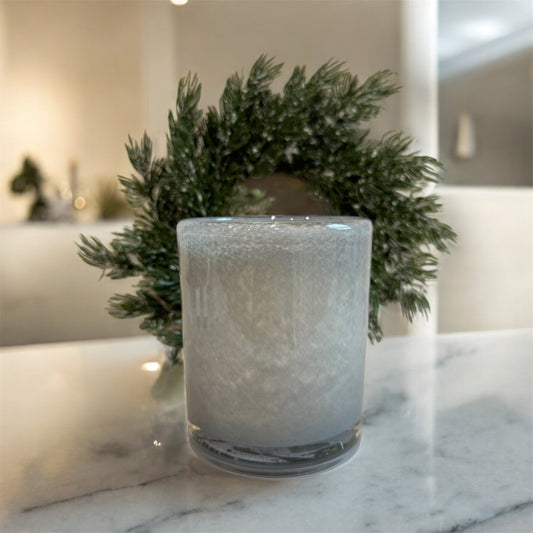 Hand-Blown Glass Candle Vessel (Choose Fragrance)