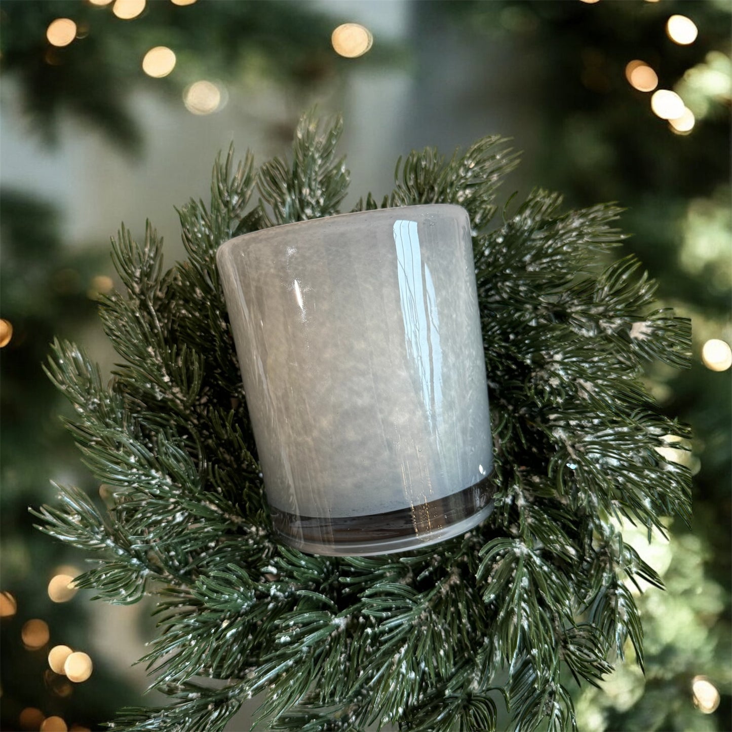 Hand-Blown Glass Candle Vessel (Choose Fragrance)